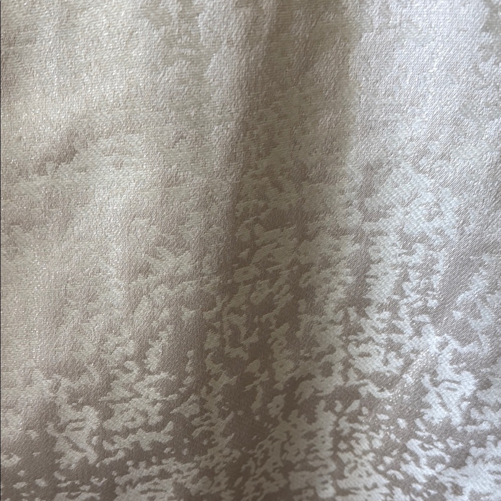 Eliza J Cream A-Line Dress with Embellished Mock Neck - Picture 3 of 4